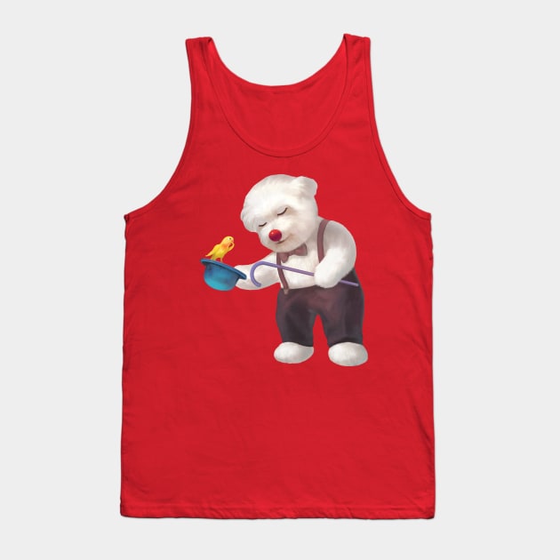 Cute dog performing magic trick Tank Top by zkozkohi